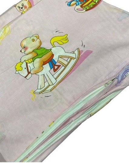 Nima Bears Kids Duvet Cover Single PInk 160x240cm