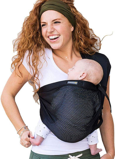 Mini Monkey Wrap Carrier Mini Sling Black with Maximum Weight 15kg