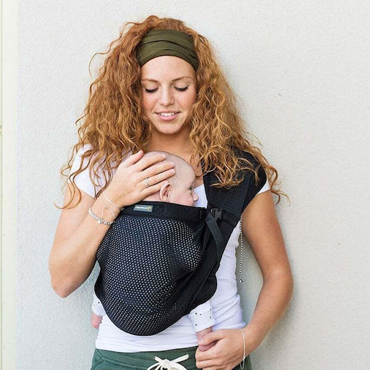 Mini Monkey Wrap Carrier Mini Sling Black with Maximum Weight 15kg