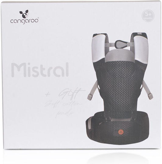 Cangaroo Κλασικός Μάρσιπος Mistral black με Μέγιστο Βάρος 15kg