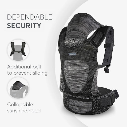 Kikka Boo Classic Carrier Hoody Green with Maximum Weight 15kg