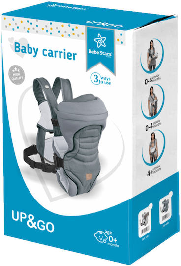 Bebe Stars Classic Carrier Up & Go Grey with Maximum Weight 9kg