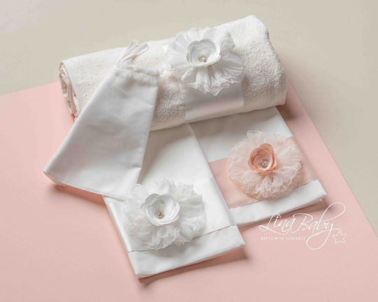 Lina Baby Set Bătături De Botez Ecru 2 Bucăți