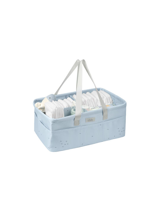 Kikka Boo Stripy Friends Nursery Storage Basket Light Blue