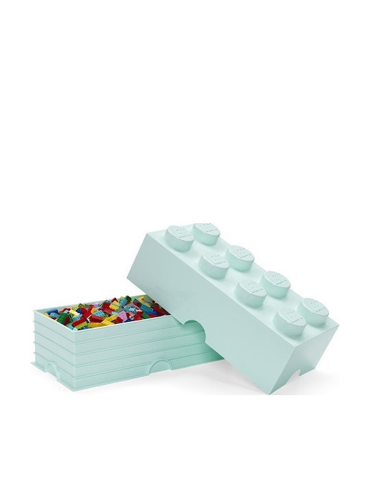 LEGO Children's Storage Box made of Plastic 8-Stud Turquoise 50x25x17cm 1pcs