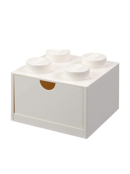 LEGO Παιδικό Κουτί Αποθήκευσης από Πλαστικό Storage Desk Drawer Λευκό 15x11.3x11.3cm