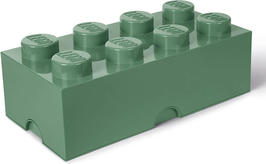 LEGO Детска кутия за съхранение от пластмаса 8-Stud Зелен 50x25x17см 1бр