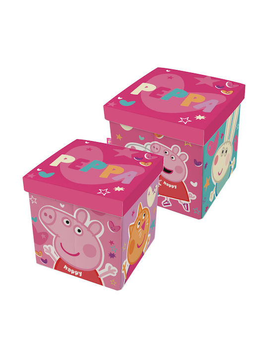 Arditex Kinderhocker mit Stauraum Peppa Pig Rosa 30x30x30cm 1Stück