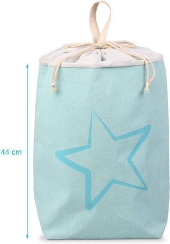 Kiokids Cutie de Depozitare Jucării pentru Copii din Țesătură Albastru deschis 48x20x43cm 1buc