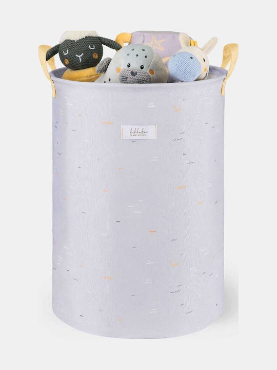 Kikka Boo Children's Storage Basket made of Fabric Seally Me White 50x35cm 1pcs