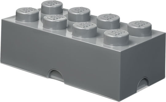 LEGO Παιδικό Κουτί Αποθήκευσης από Πλαστικό 8-Stud Γκρι 50x25x17cm