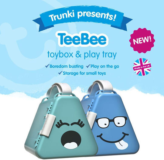 Trunki Kinder Aufbewahrungsbox aus Kunststoff Teebee Türkis 18x18x16cm 1Stück