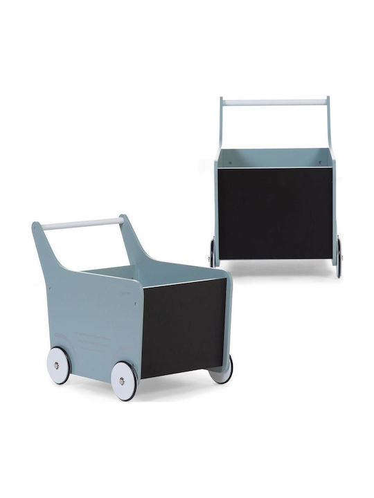 Childhome Παιδικό Κουτί Αποθήκευσης από Ξύλο Wooden Stroller Πράσινο 49x34x43cm