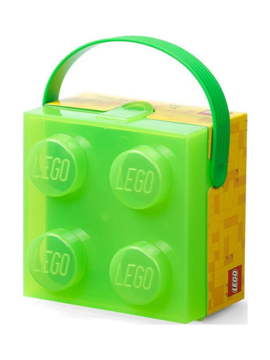 LEGO Παιδικό Κουτί Αποθήκευσης από Πλαστικό Πράσινο 16x16x11cm