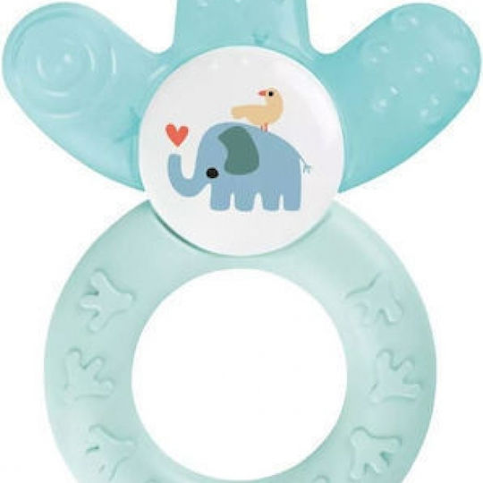 Mam Teething Ring with Water Made of Silicone for 4 m+ Elephant - Light Blue