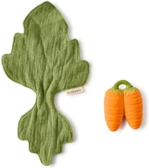 Oli&Carol Cathy The Carrot Teether Ring for Teething made of Rubber for 0 Months+
