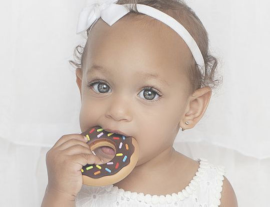 Baby to Love Donut Teething Ring for 3 Months+ Silicone
