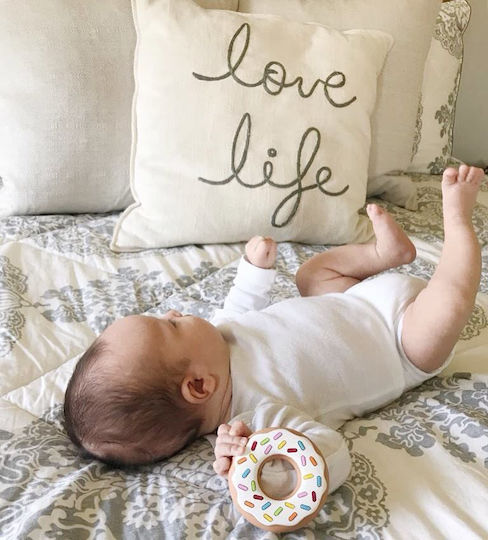 Baby to Love Donut Teething Ring for 3 Months+ Silicone