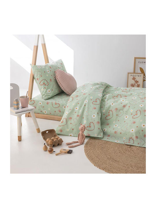 Palamaiki My Kingdom Kids Cotton Pillowcase Set 52x72cm Green