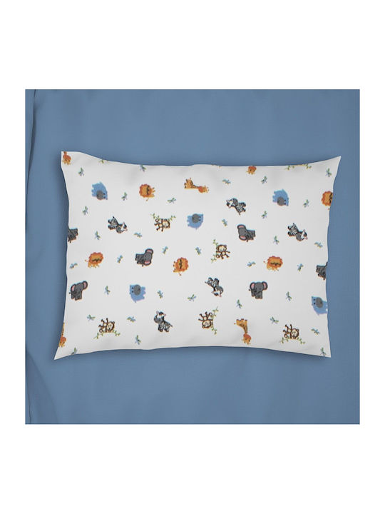 Dimcol Zoo Kids Cotton Pillowcase 50x70cm White