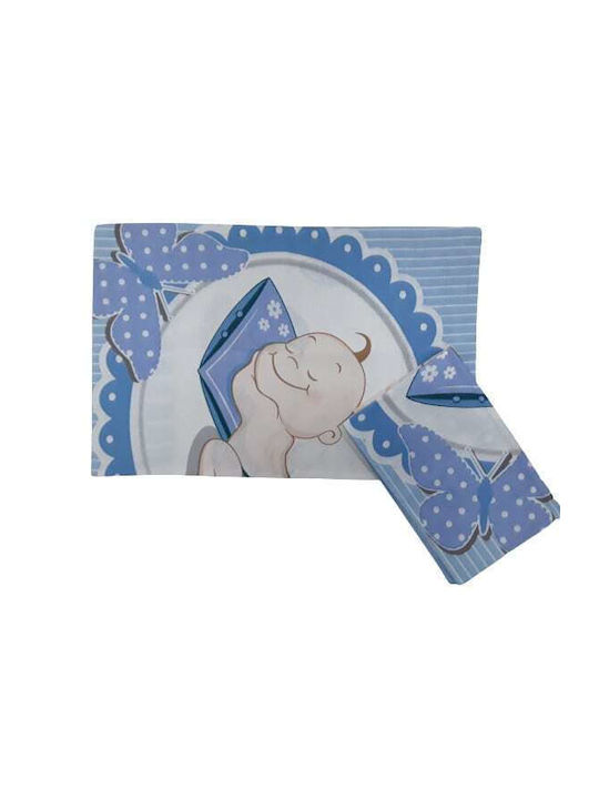 Beboulino Set de față de pernă pentru copii din bumbac 100% 20x30buc Albastru