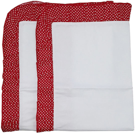 Beboulino Poua Детски калъфи за възглавници от 100% памук 35x45бр Red 703181435453