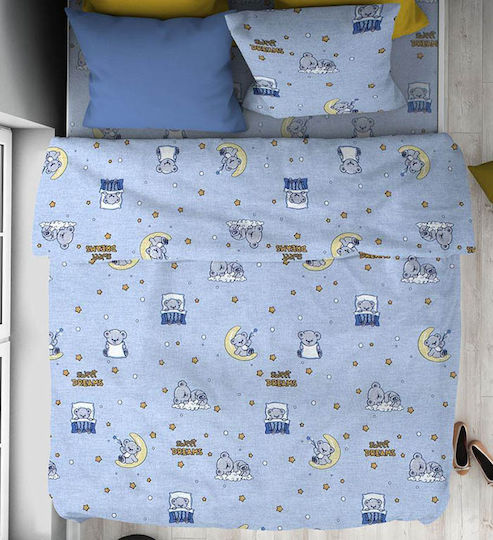 Dimcol Kinder Kissenbezug 50x70cm Sky Blue