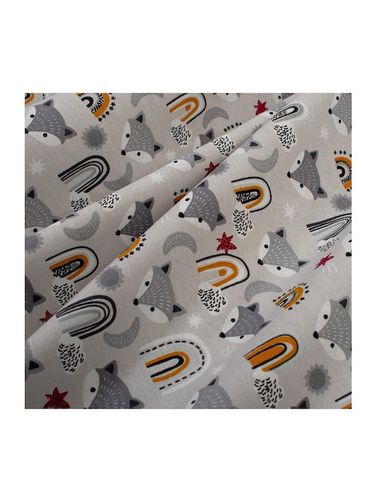 Dimcol Kids Cotton Pillowcase 50x70cm Grey