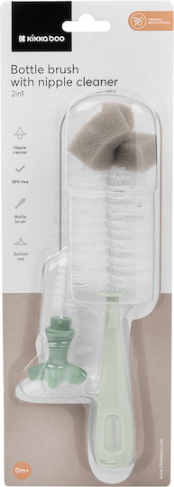 Kikka Boo Cleaning Brush for Baby Bottles Green 1pcs