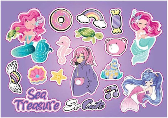 Блок За Рисуване Sea Treasure So Cute Самозалепващи 40 Листа 2 Модела 586619 Diakakis