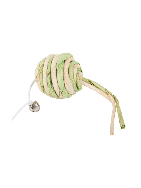 Cat Toy – Rod with Little Ball & Bell – Wooden Handle 05p-19425