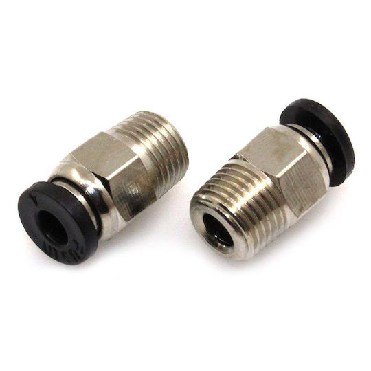123-3d M10 Straight Ptfe Pneufit Connector 4mm