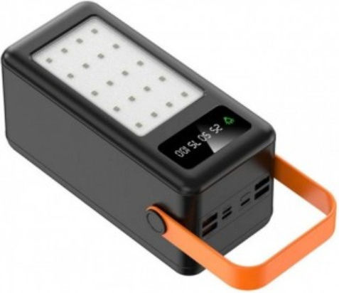 TR-958 Solar Power Bank 40000mAh 55W with 4 USB-A Ports Black