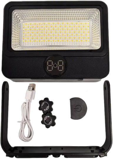 Tragbarer Wasserdichter Solar LED Flutlichter Warmes Weiß 3000K IP44