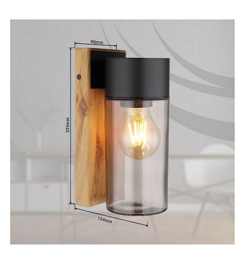 Globo Lighting Стенно Външно Спот Осветление E27 IP44 9x22.5εκ.