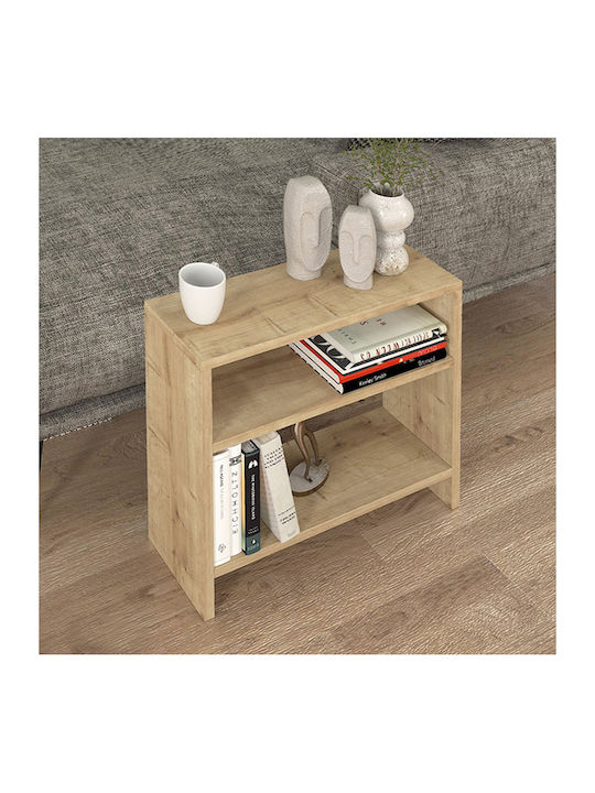 Rectangular Side Table Silvanus Wooden Sapphire Oak L51xW17.5xH49cm