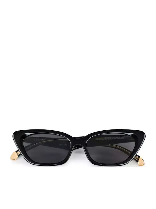 Oscar & Frank Unisex Sunglasses with Black Plastic Frame and Gray Lens ORCHARDROAD-BLACK-0