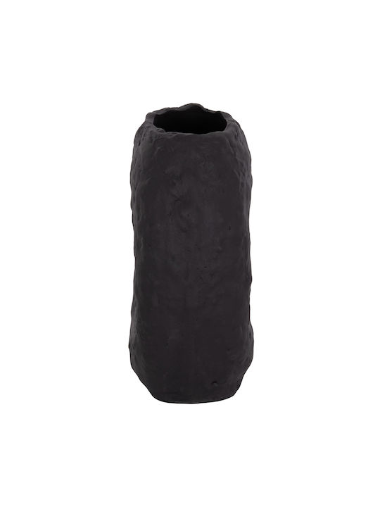 HomeMarkt Διακοσμητικό Βάζο Πήλινο Namentis Μαύρο Φ16xΥ36cm