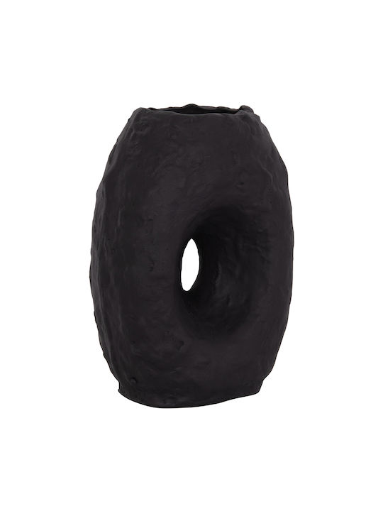 HomeMarkt Διακοσμητικό Βάζο Πήλινο Namentis Μαύρο Φ16xΥ36cm