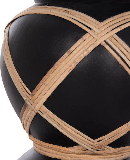 HomeMarkt Decorative Vase Maynard Black 27.5x27.5x50cm