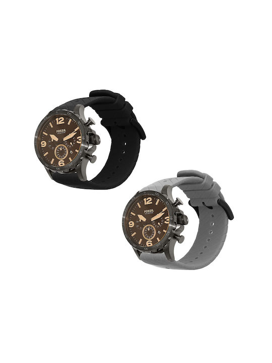 Set 2 Kwmobile Straps Fossil Q Machine Black Grey Silicone Kwm0000253o002c Set 2 Kwmobile Straps Fossil Q Machine Black Grey Silicone Kwm0000253o002c