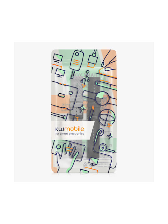 Комплект от 2 Каишки Kwmobile Fossil Q Machine Черен Сив Силикон Kwm0000253o002c