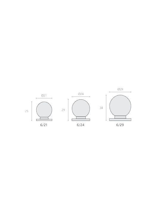 Πόμολο Zogometal 06 Ορειχάλκινο Νίκελ Ματ 29 Mm