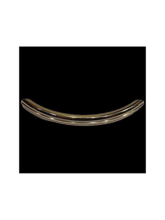 Italian Brass Furniture Handle Eureka 11083-096-may Gold Glossy Size 9.6cm