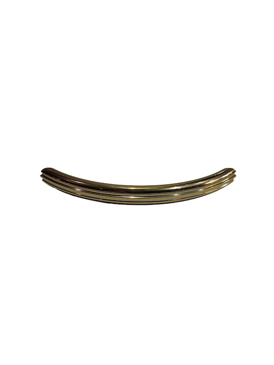 Italian Brass Furniture Handle Eureka 11083-096-may Gold Glossy Size 9.6cm