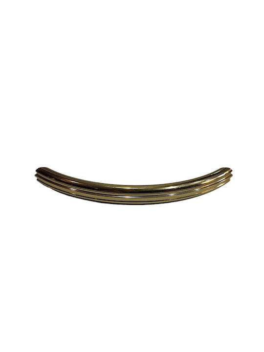Italian Brass Furniture Handle Eureka 11083-096-may Gold Glossy Size 9.6cm