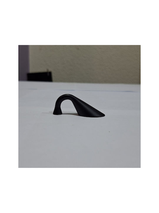 Italienischer Möbelgriff Eureka 11649-032-10c1 Maße 3,2cm Schwarz-matt