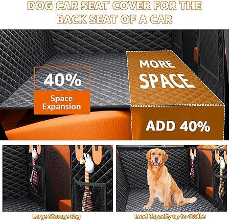 Protection Pet Transport Dogs Cats Waterproof Husă de scaun Accesorii Auto pentru Câini