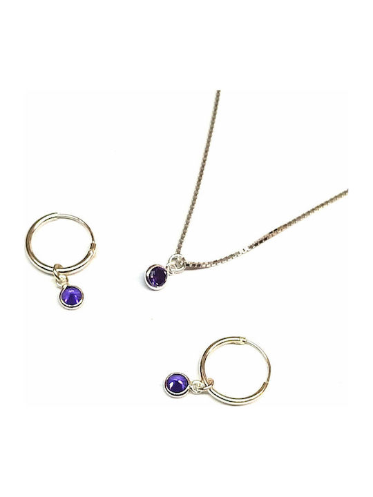 Amalfi Accessories Σετ Κοσμημάτων από Ασήμι
