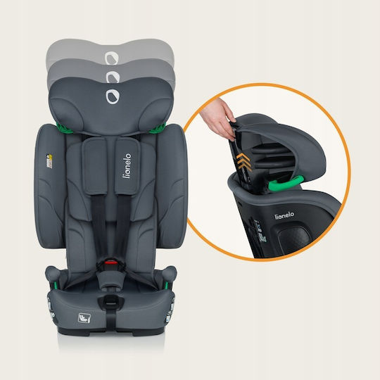 Lionelo Nelly Autositz i-Size mit Isofix Black Carbon 9-36 kg